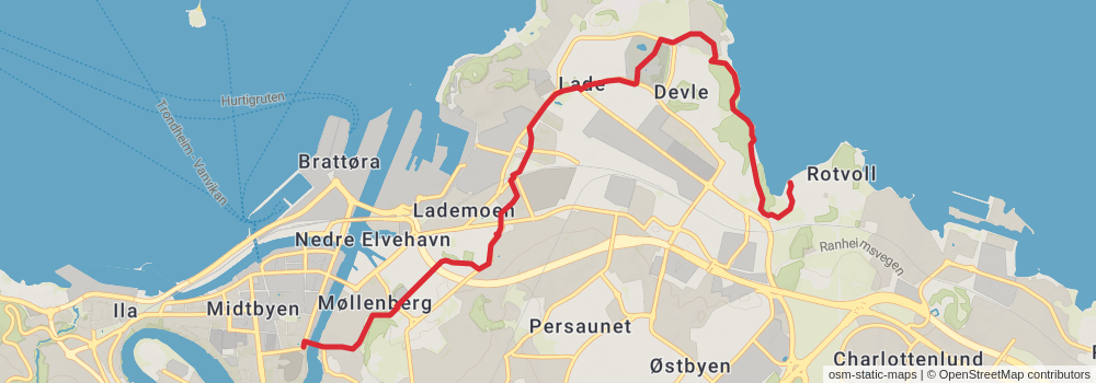 St Olavsleden stage 33 Map
