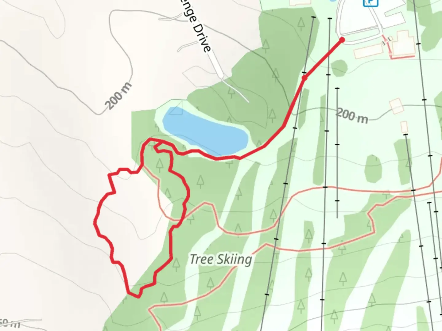 An image depicting the trail Stonehenge Drive Loop - South and its surrounding area.