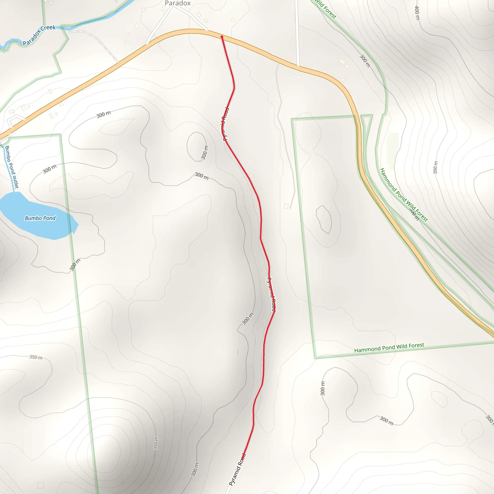 Pyramid Road Trail mobile static map