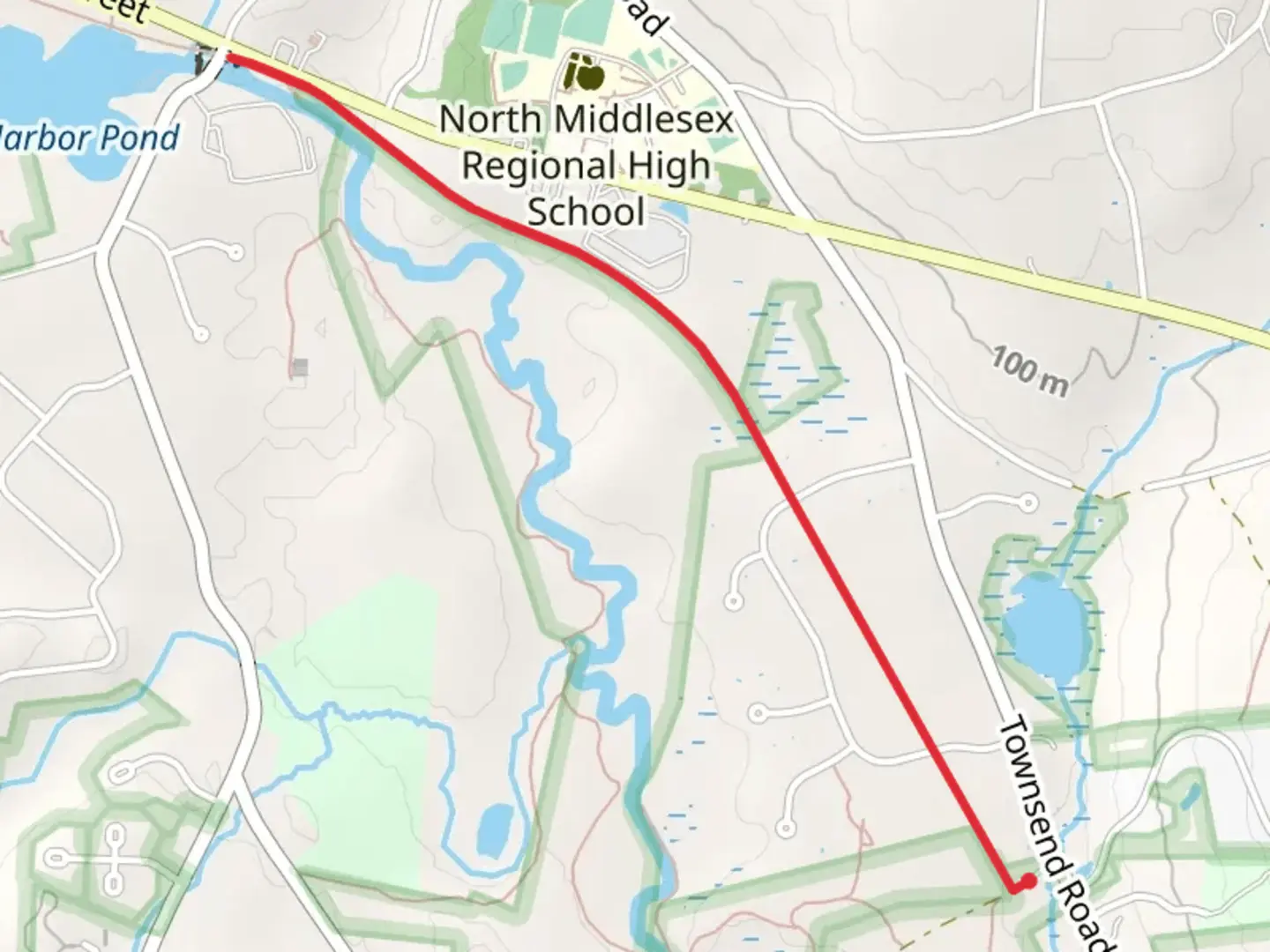 An image depicting the trail Squannacook River Trail and its surrounding area.