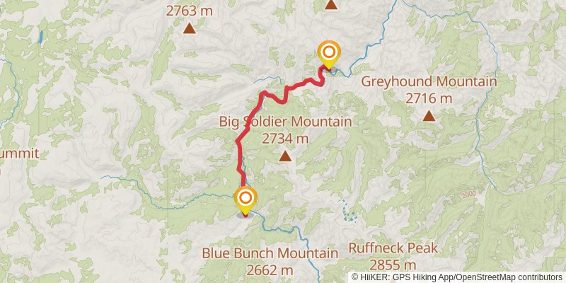 Ultra Pedestrian North Loop stage 56 Map