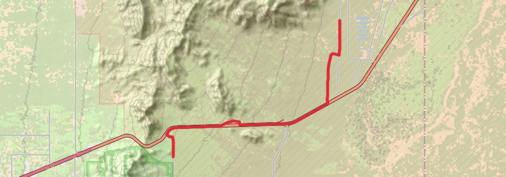 American Perimeter Trail - Southwest Primary stage 72 Map