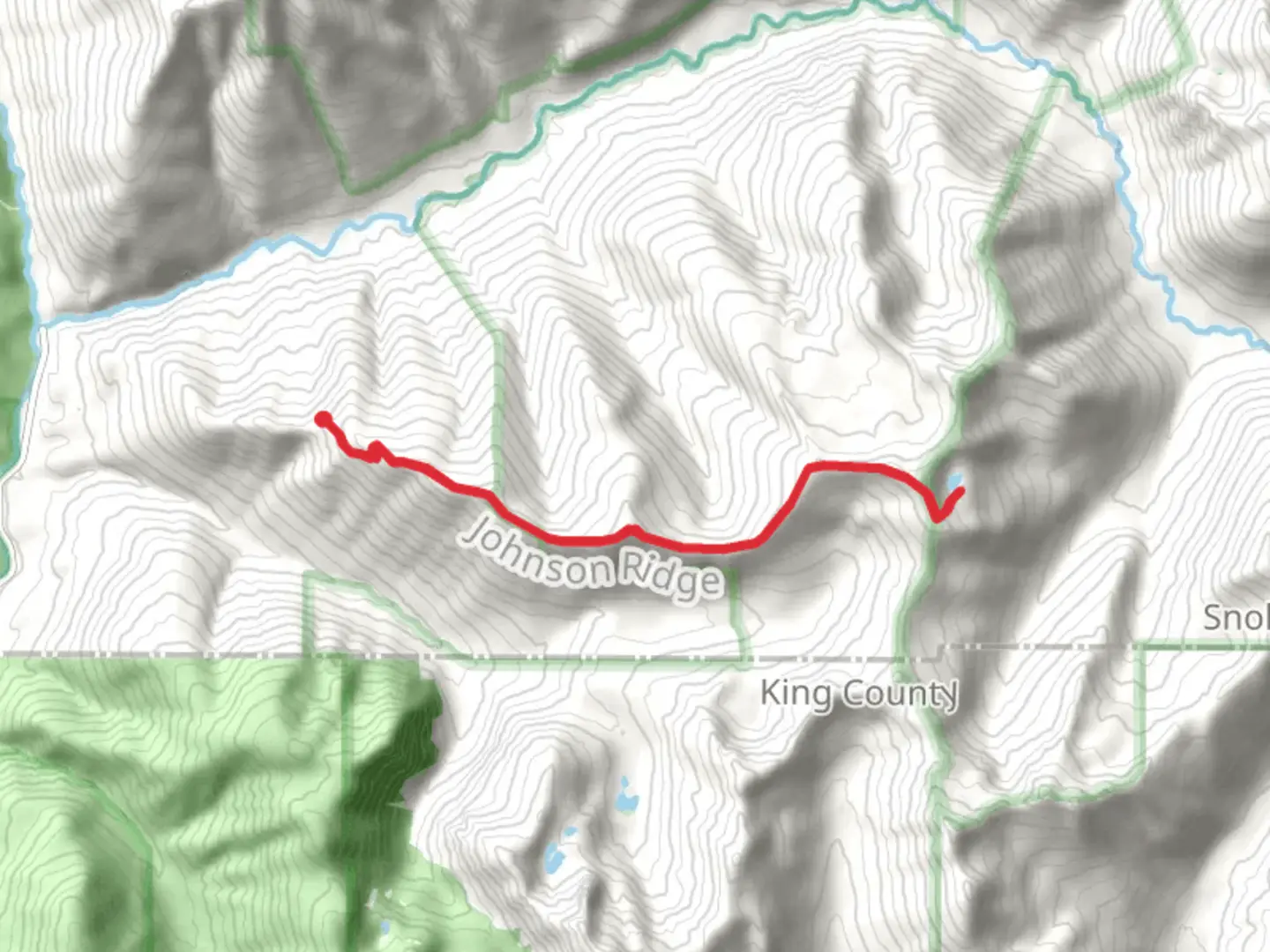 An image depicting the trail Johnson Ridge Trail to Joan Lake and its surrounding area.