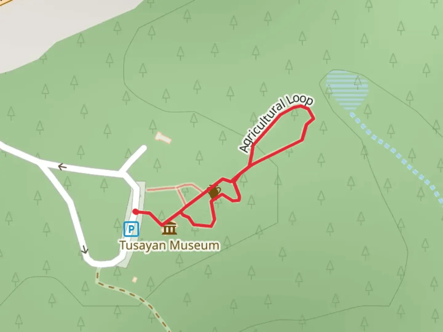 An image depicting the trail Tusayan Ruins and Agricultural Loop and its surrounding area.