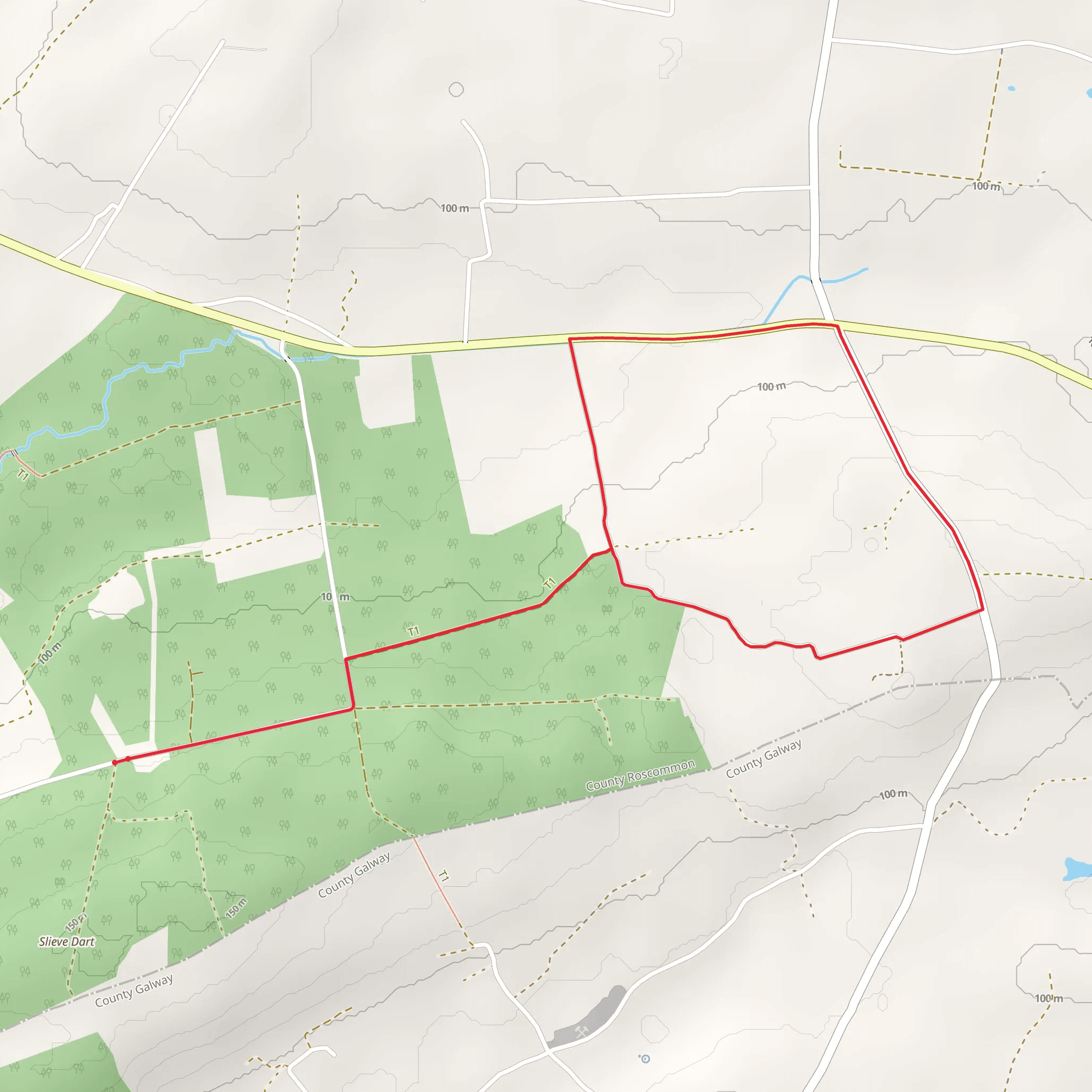 Cloonfad Clogher Mor mobile static map