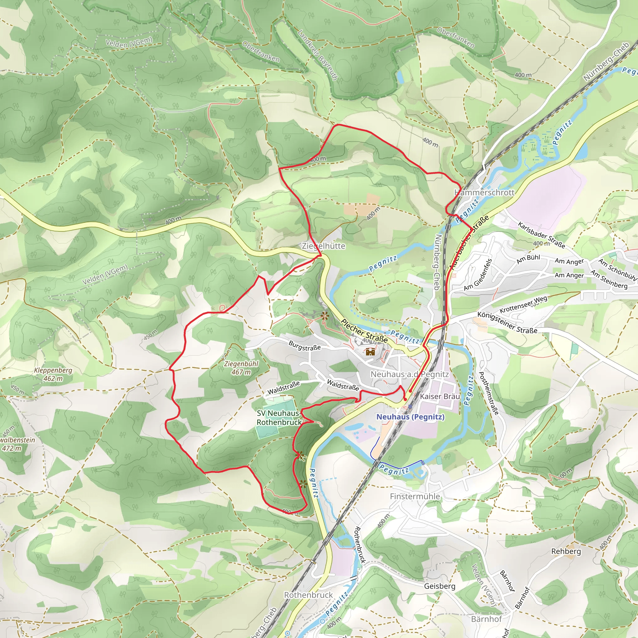 Kapellenweg Neuhaus Loop mobile static map