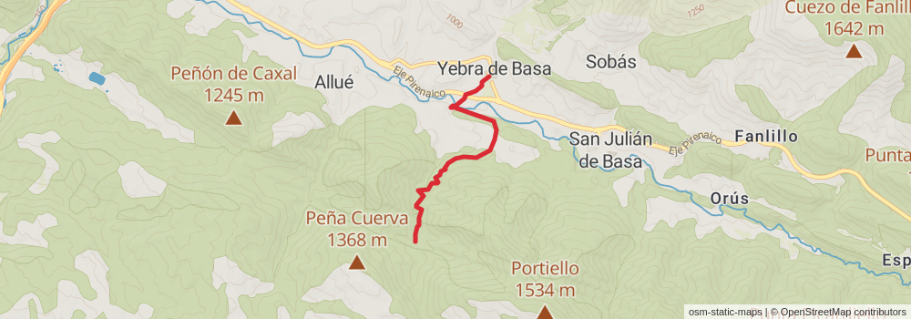 GR 16 Serrablo Trail stage 3 Map