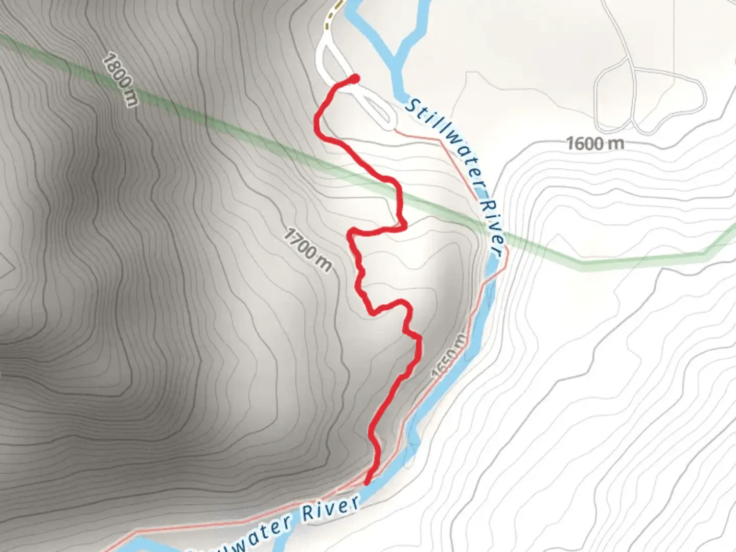An image depicting the trail Gorge Bypass Trail and its surrounding area.
