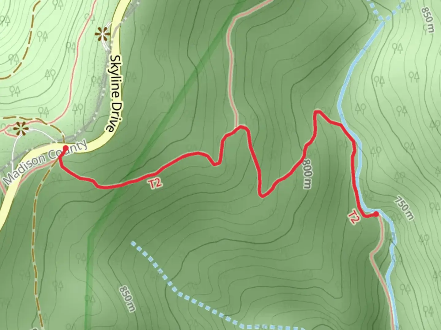 An image depicting the trail Rose River Loop Trail - Short and its surrounding area.