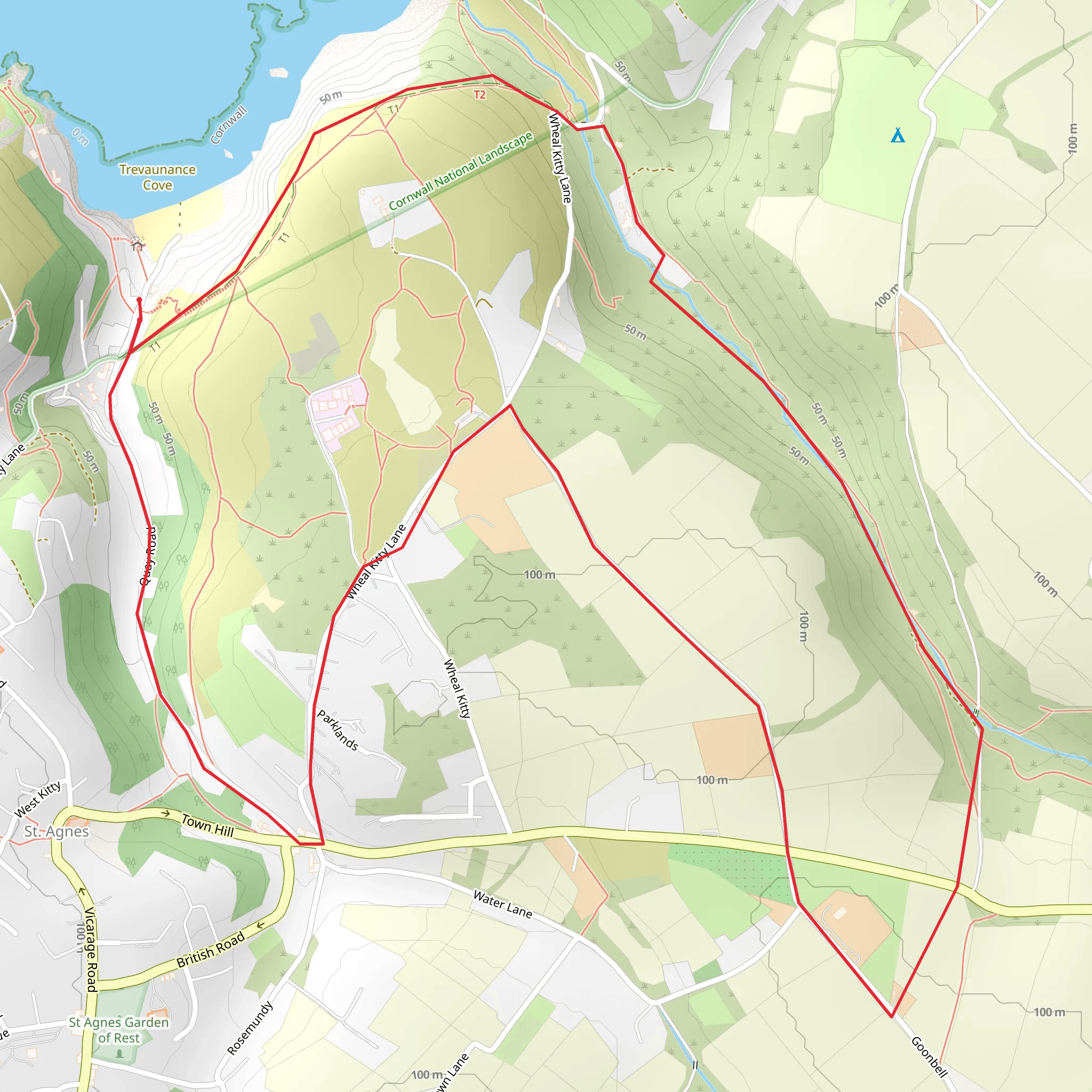 Blue Hills Walk mobile static map