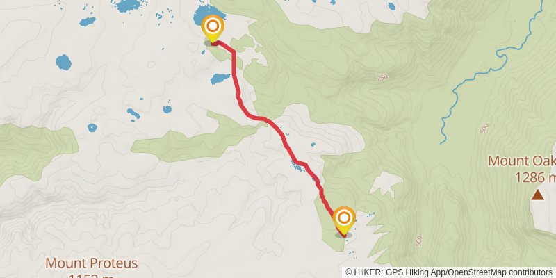 Overland Track - Julie and Darren stage 10 Map