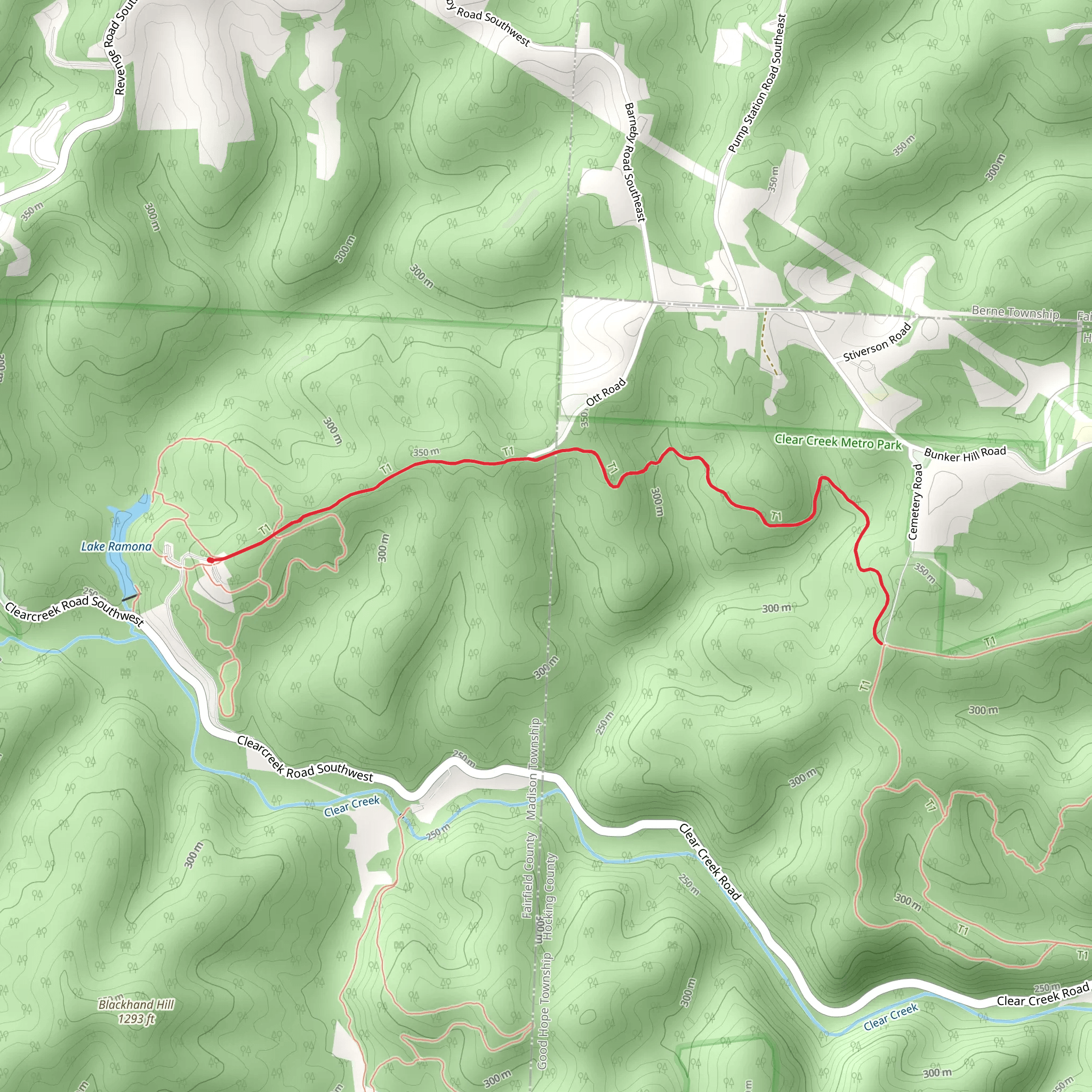 Lake Ramona - Chestnut Trail mobile static map