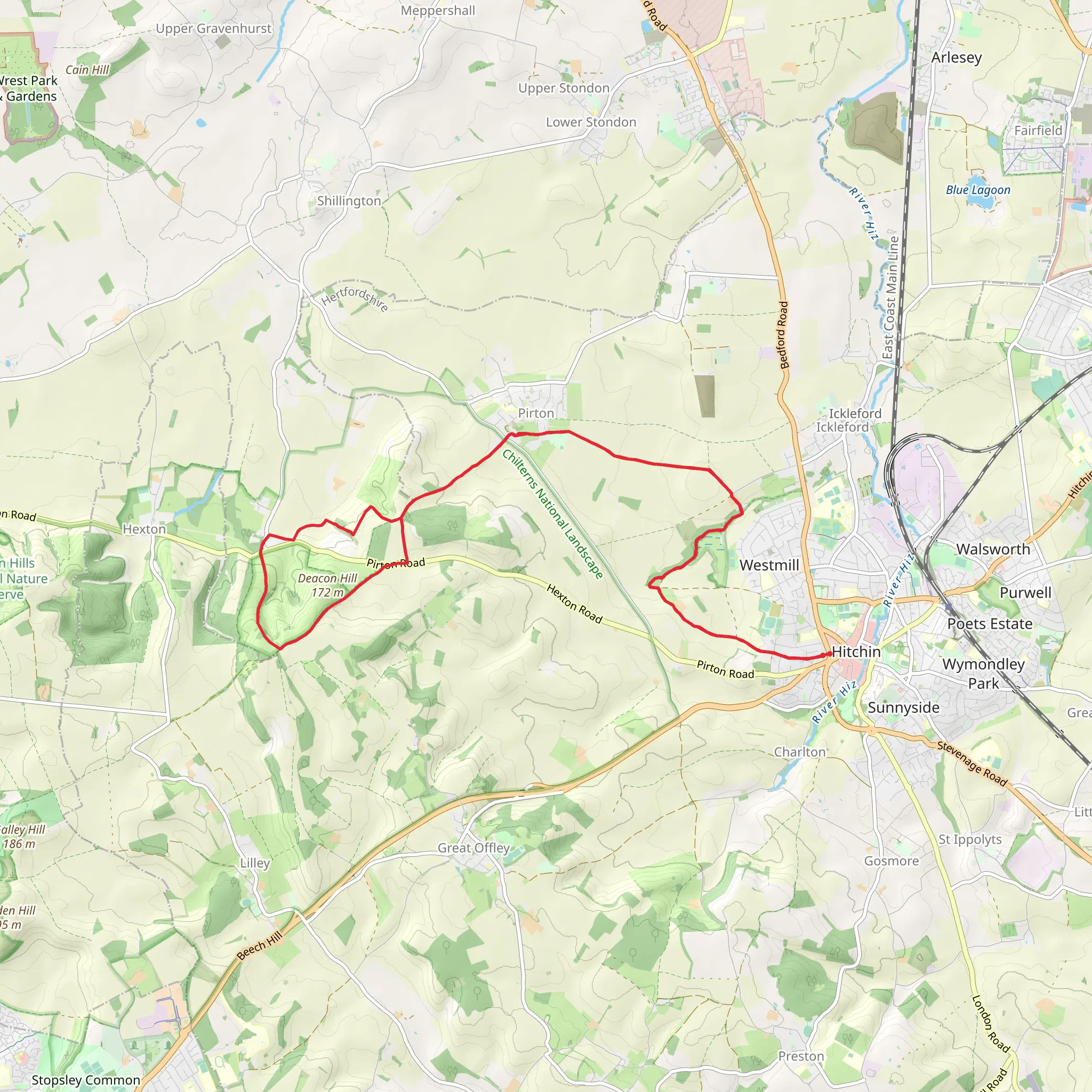 Hitchin Loop mobile static map