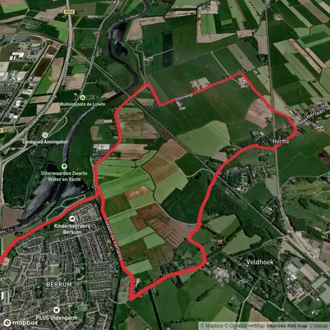Jachthaven and Helmhorst via Sorghvliet Weg and Hooi Weg