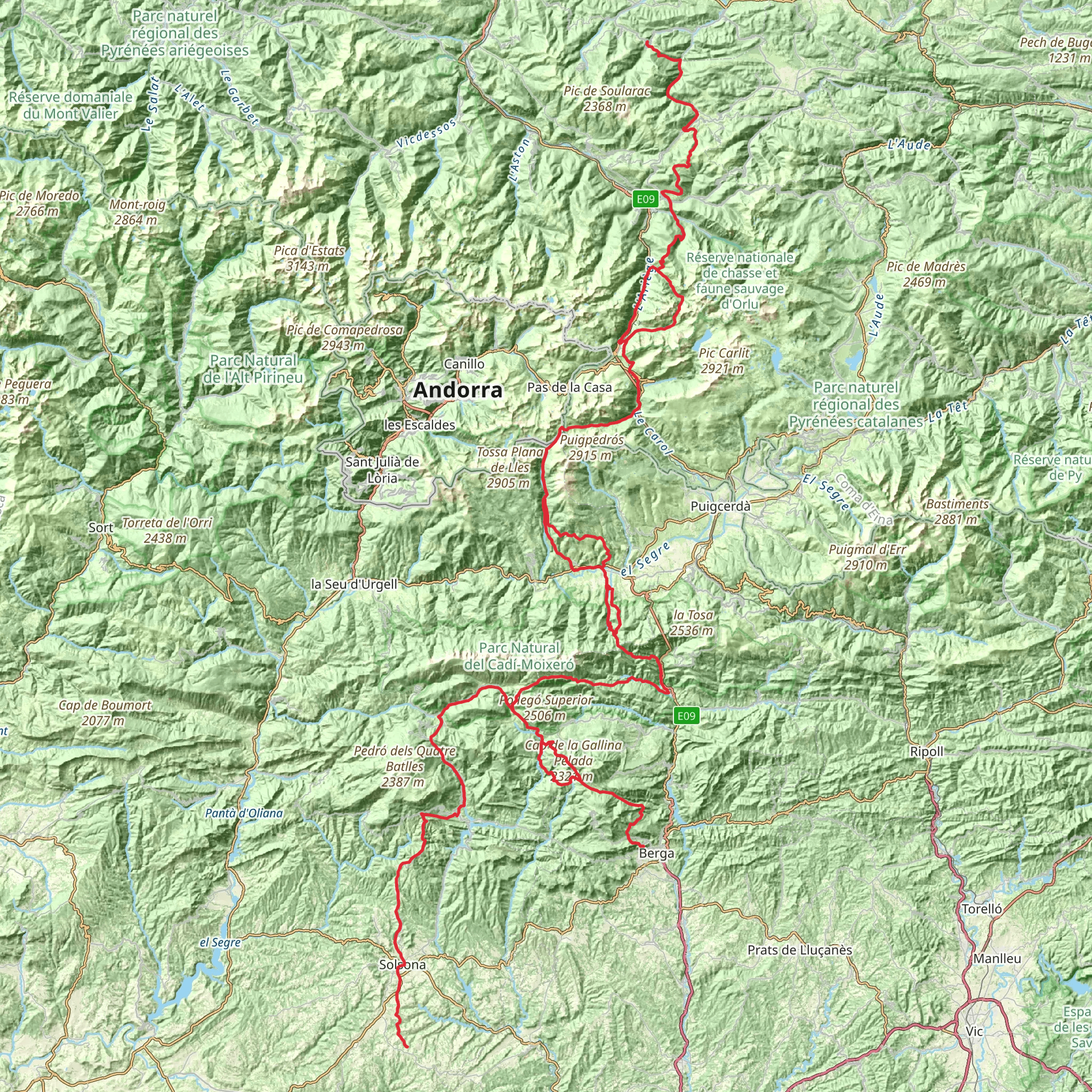 GR 107 mobile static map