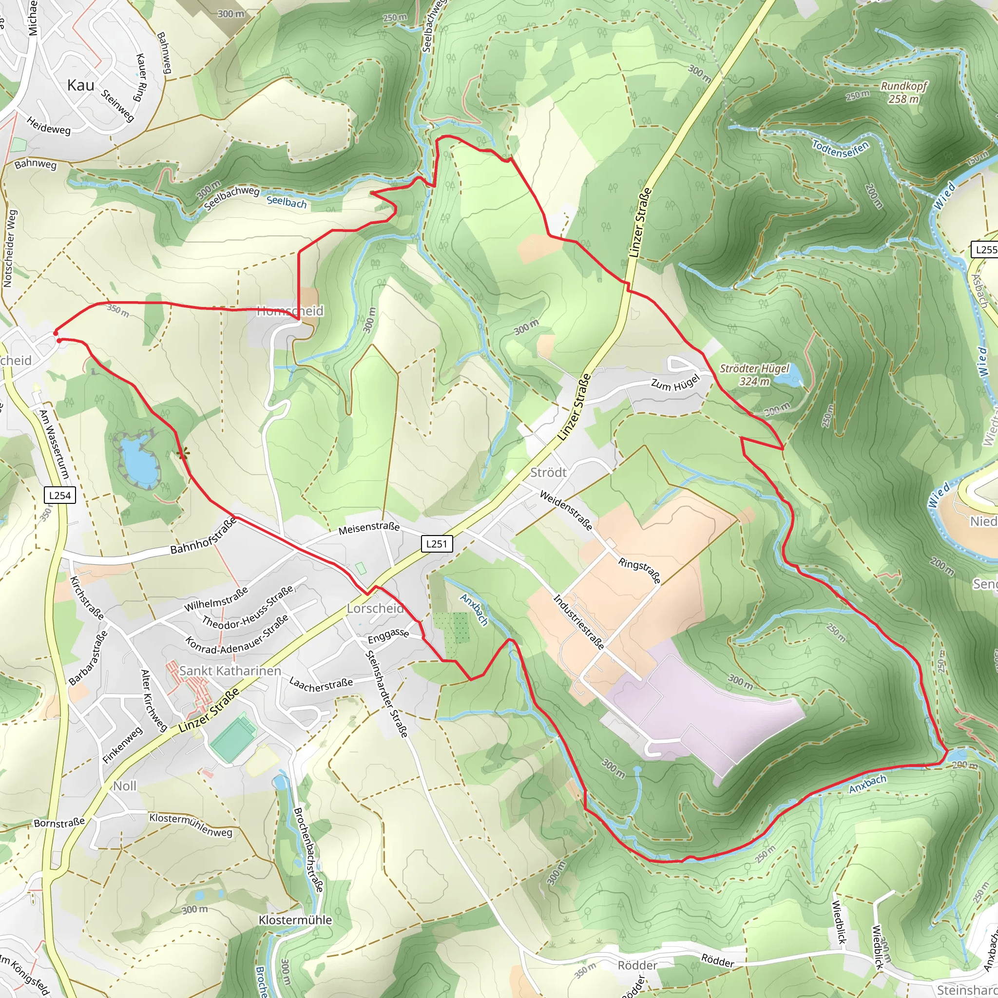 Erlebnistag Wandern and Lorscheid - Stroedt mobile static map