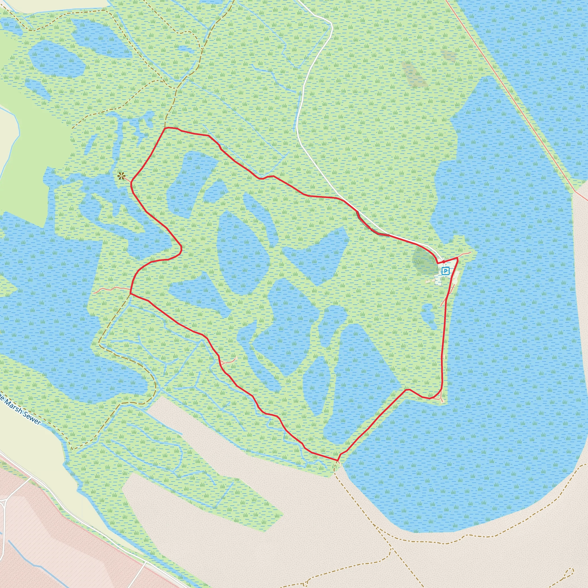 RSPB Dungeness Loop mobile static map