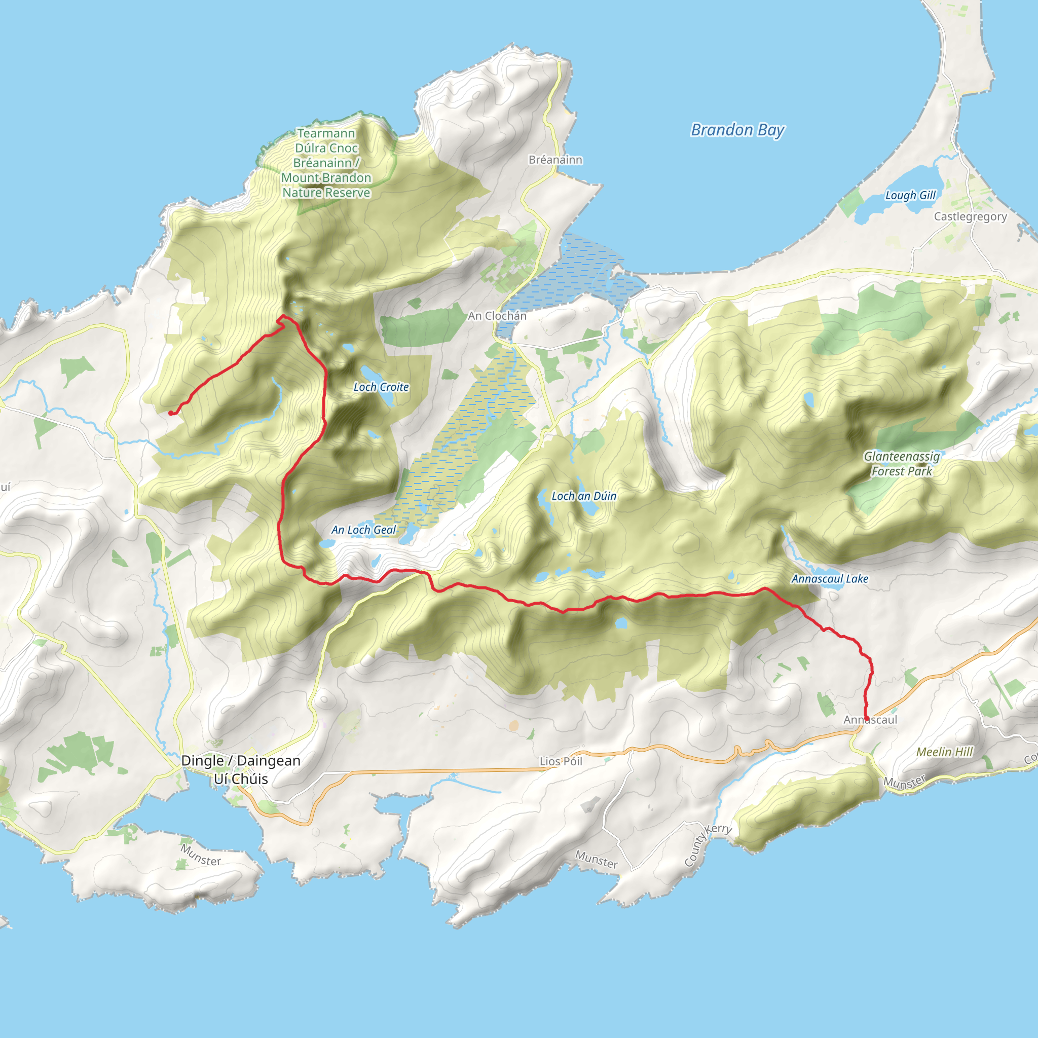 Tom Crean Endurance Walk 2023 mobile static map
