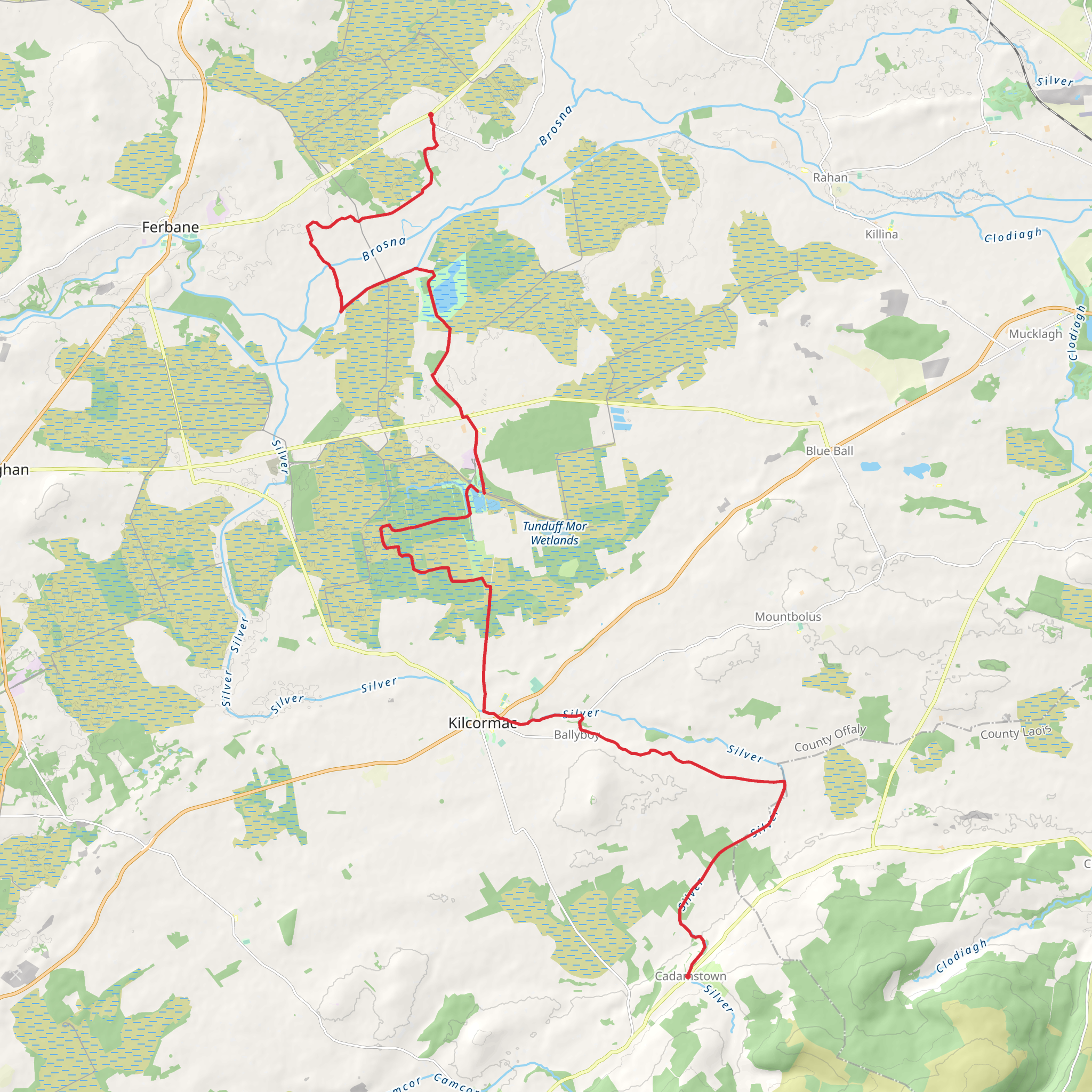 Offaly Way mobile static map
