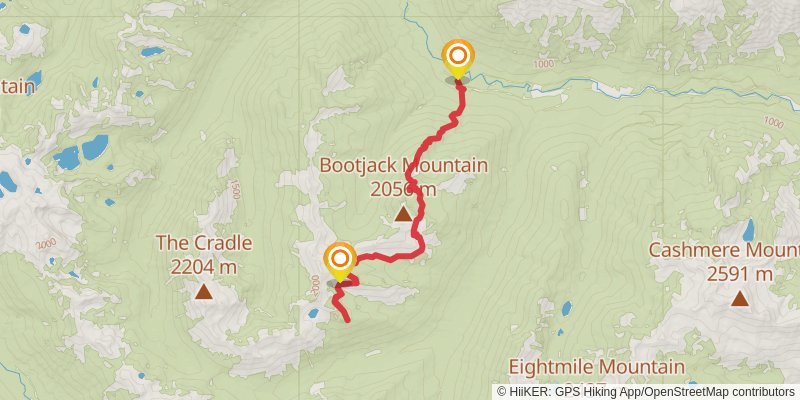 Blackjack Ridge Trail stage 2 Map