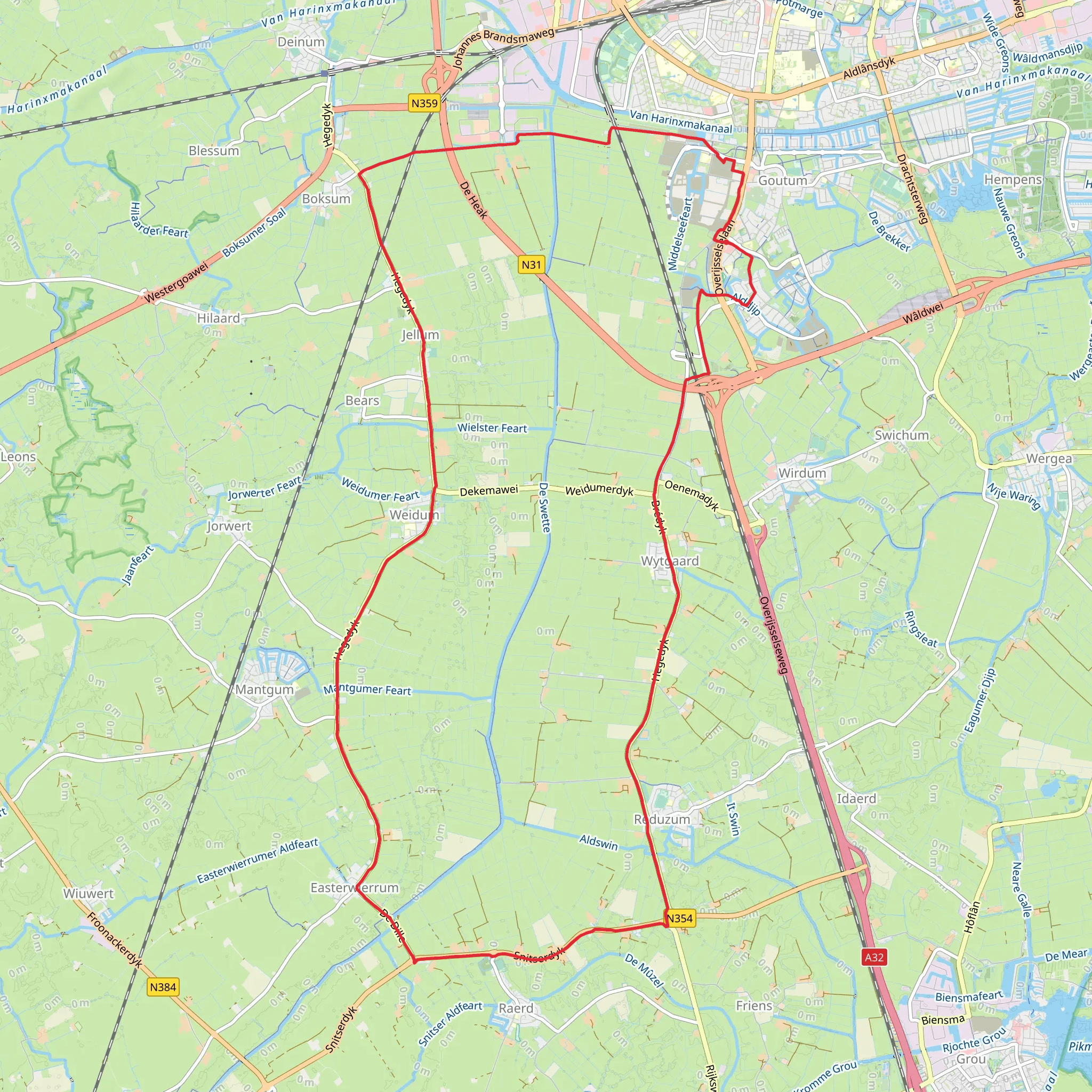 Overijsselsestraat Loop Weg mobile static map
