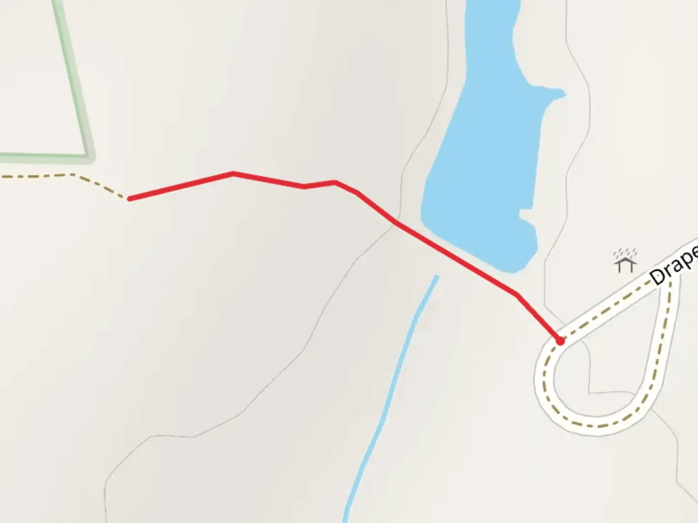 An image depicting the trail Draper Road and its surrounding area.