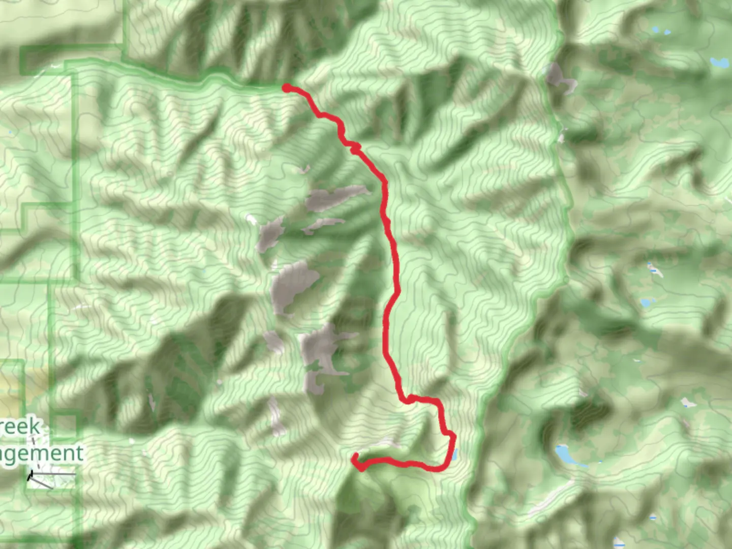 An image depicting the trail Cherry Peak via Mount Naomi Trail and its surrounding area.