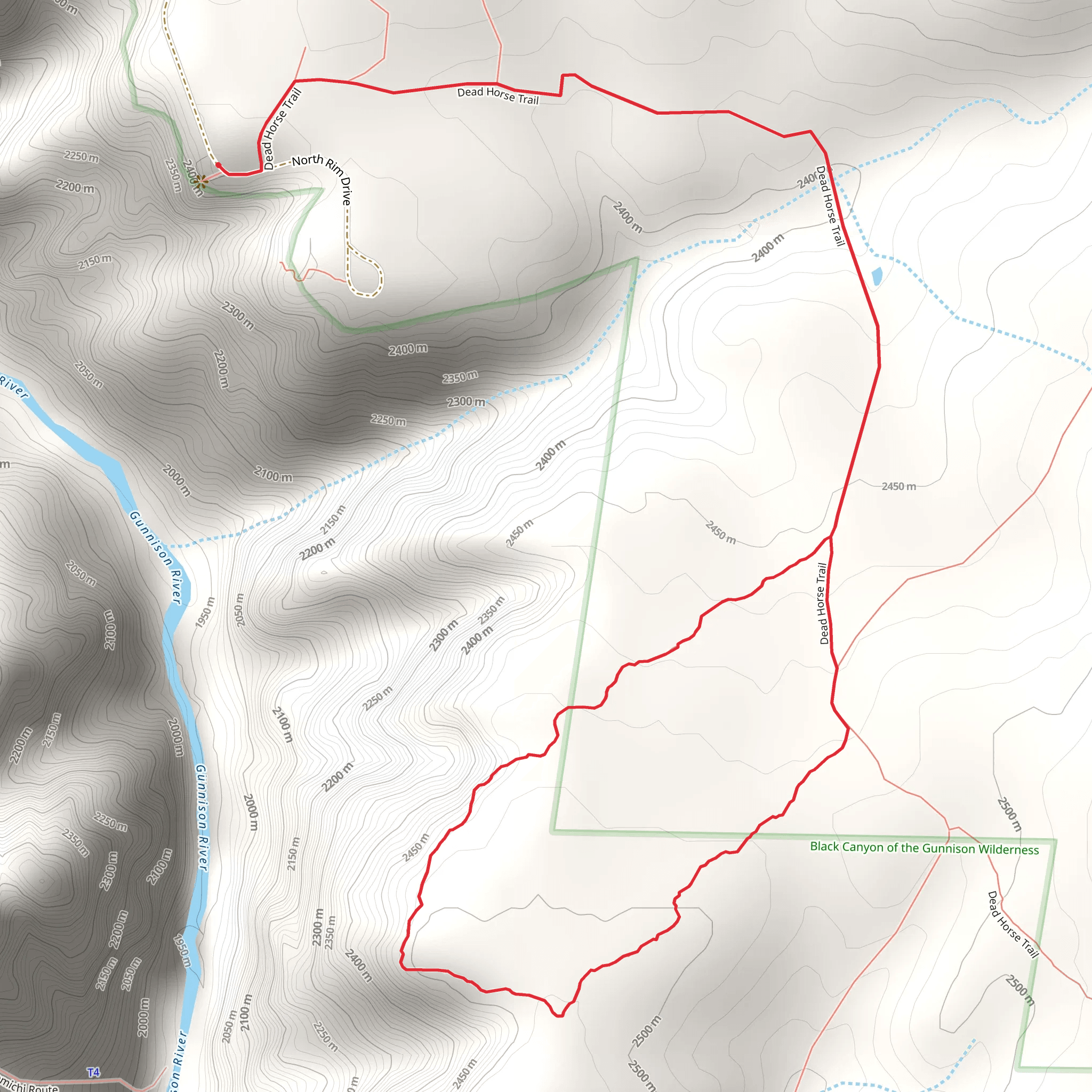 Dead Horse Loop Trail mobile static map
