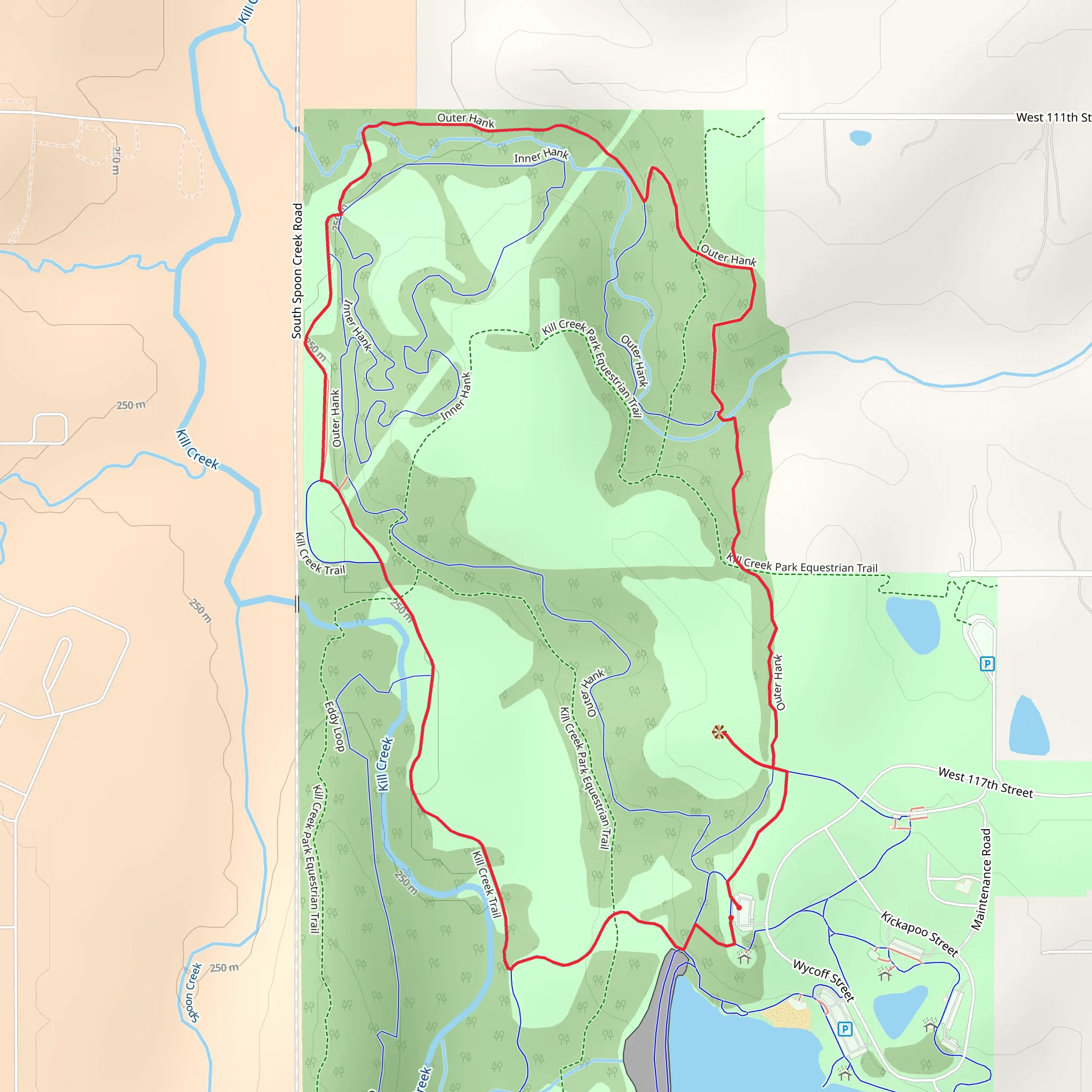 Kill Creek Loop mobile static map