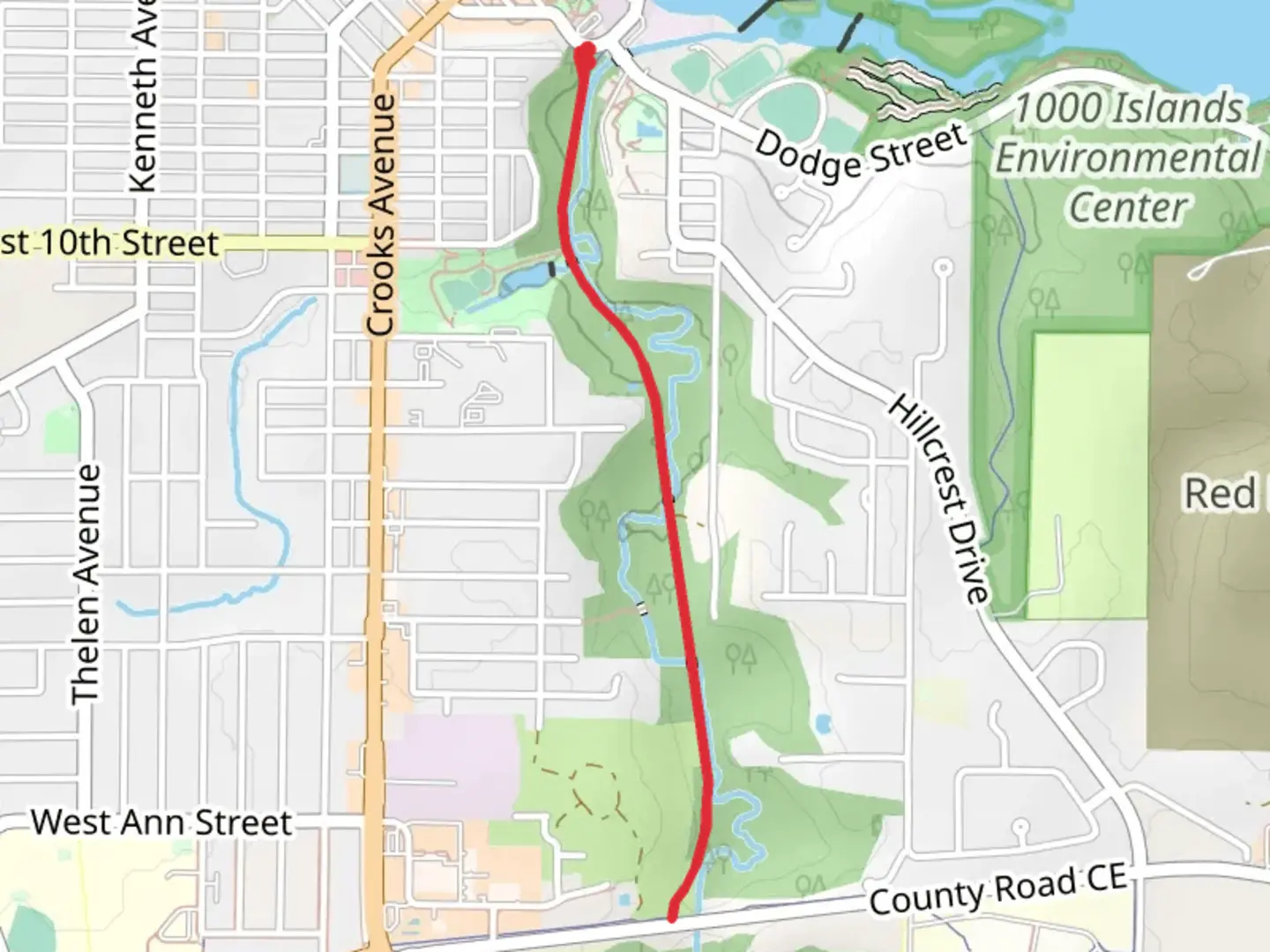 An image depicting the trail Konkapot Creek Trail and its surrounding area.