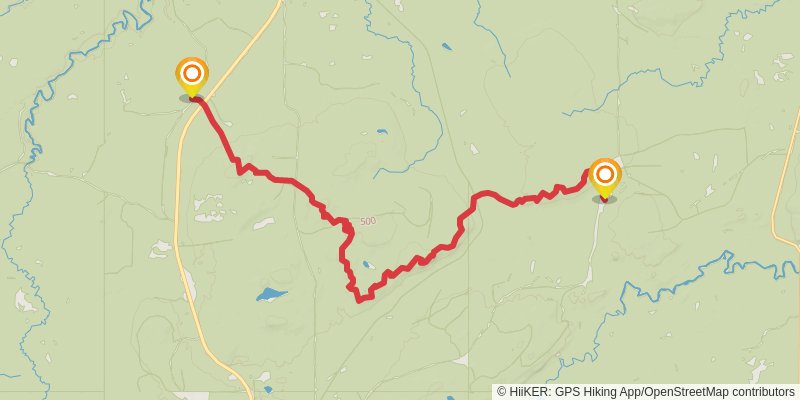 North Country Trail - Michigan Northwest stage 6 Map