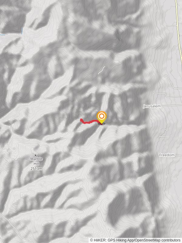 Maple Canyon Natural Arch via Middle Fork Trail