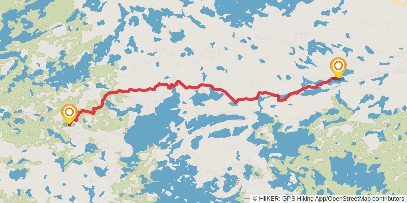 North Country Trail - Minnesota stage 38 Map