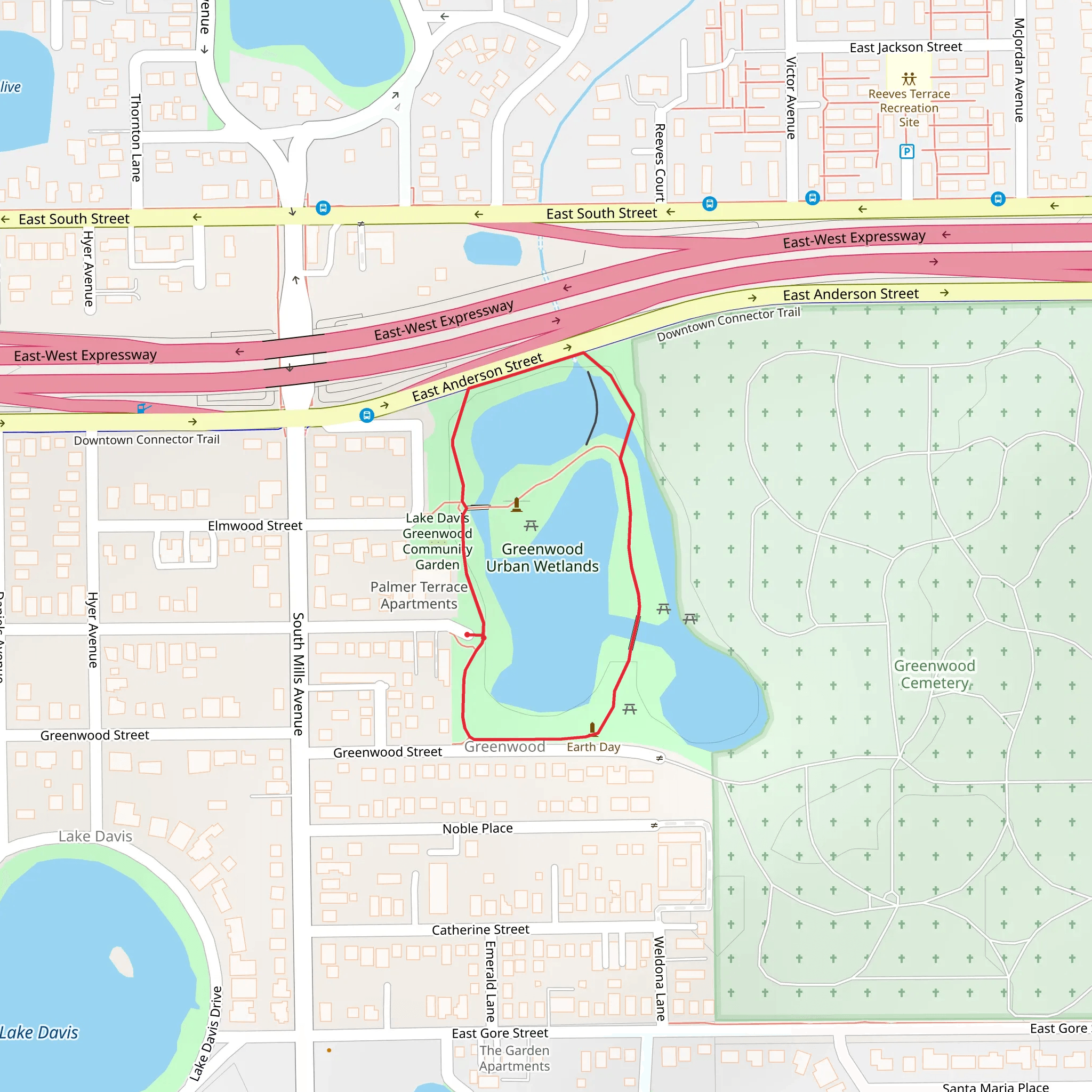 Lake Greenwood Loop mobile static map