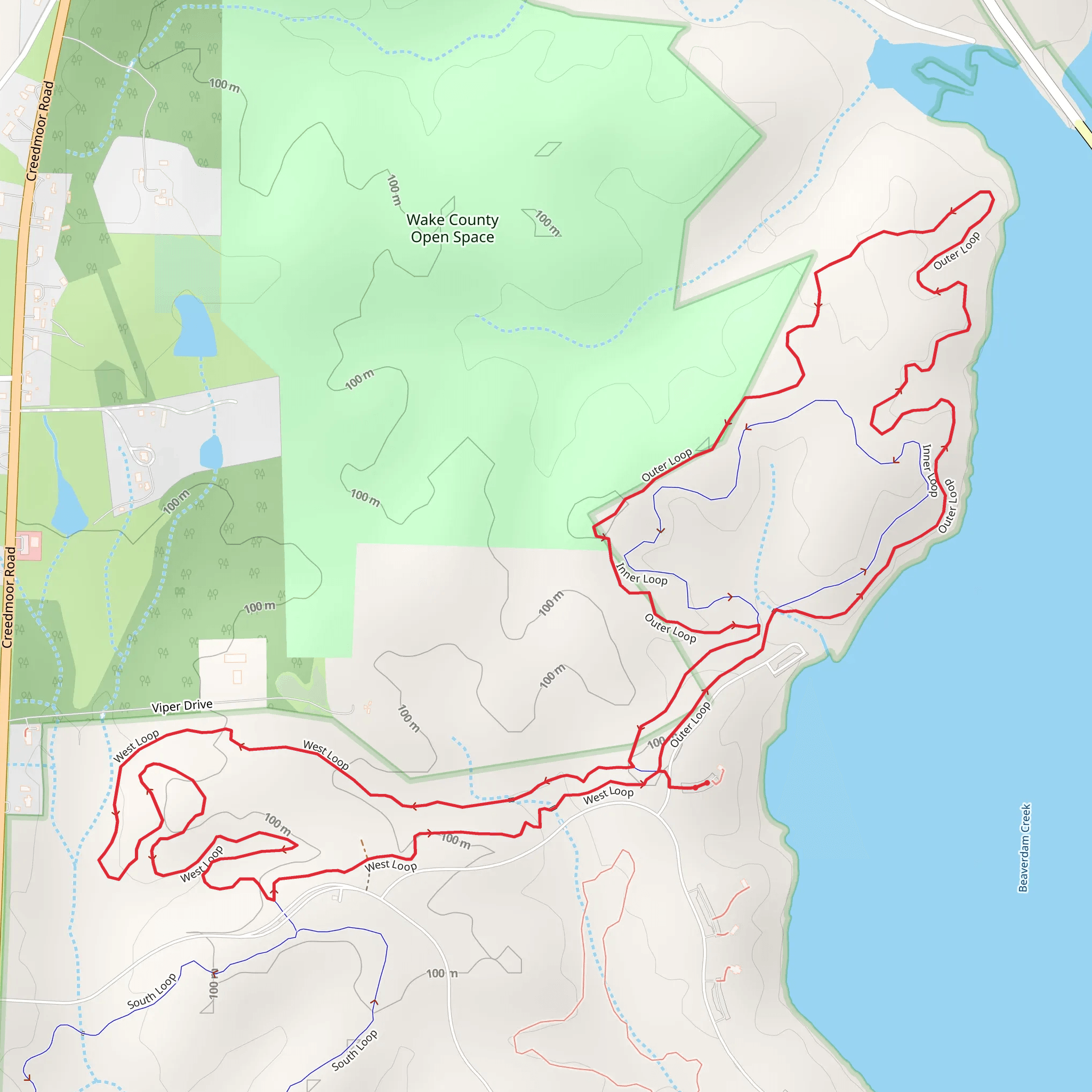 West Loop and Outer Loop mobile static map