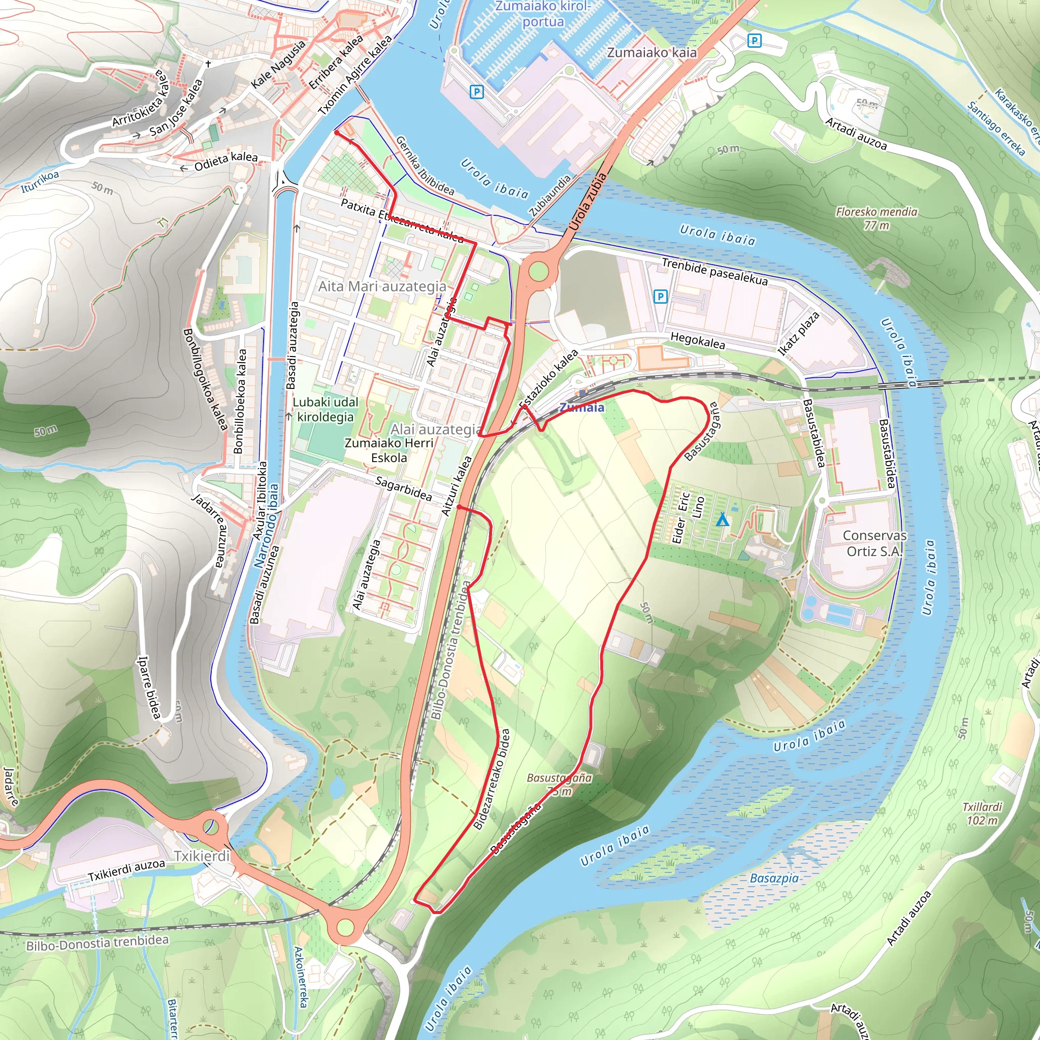 Basustagana SL GI 40 mobile static map