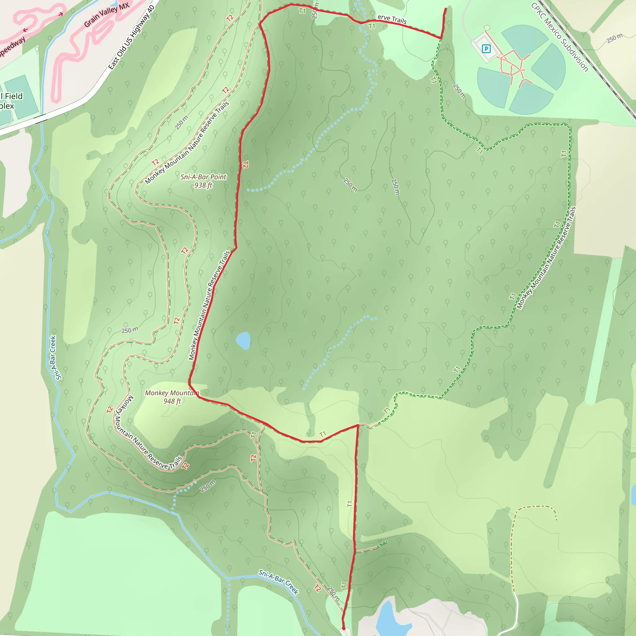 Monkey Mountain Nature Reserve Trails mobile static map