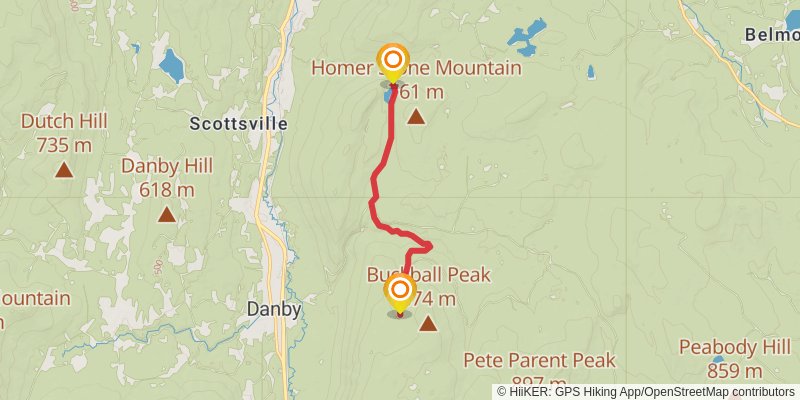 Vermont Long Trail stage 7 Map