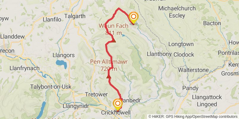 Cambrian Way stage 6 Map