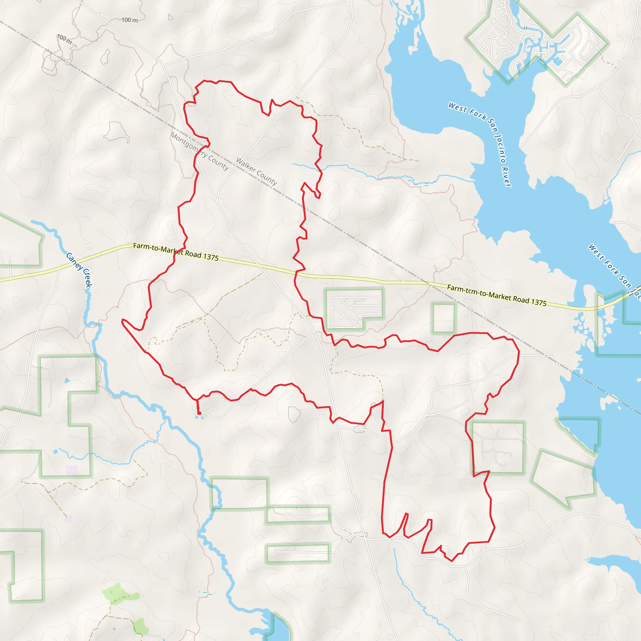 Kelly's Pond Campground - Multi-use Trails Loop mobile static map