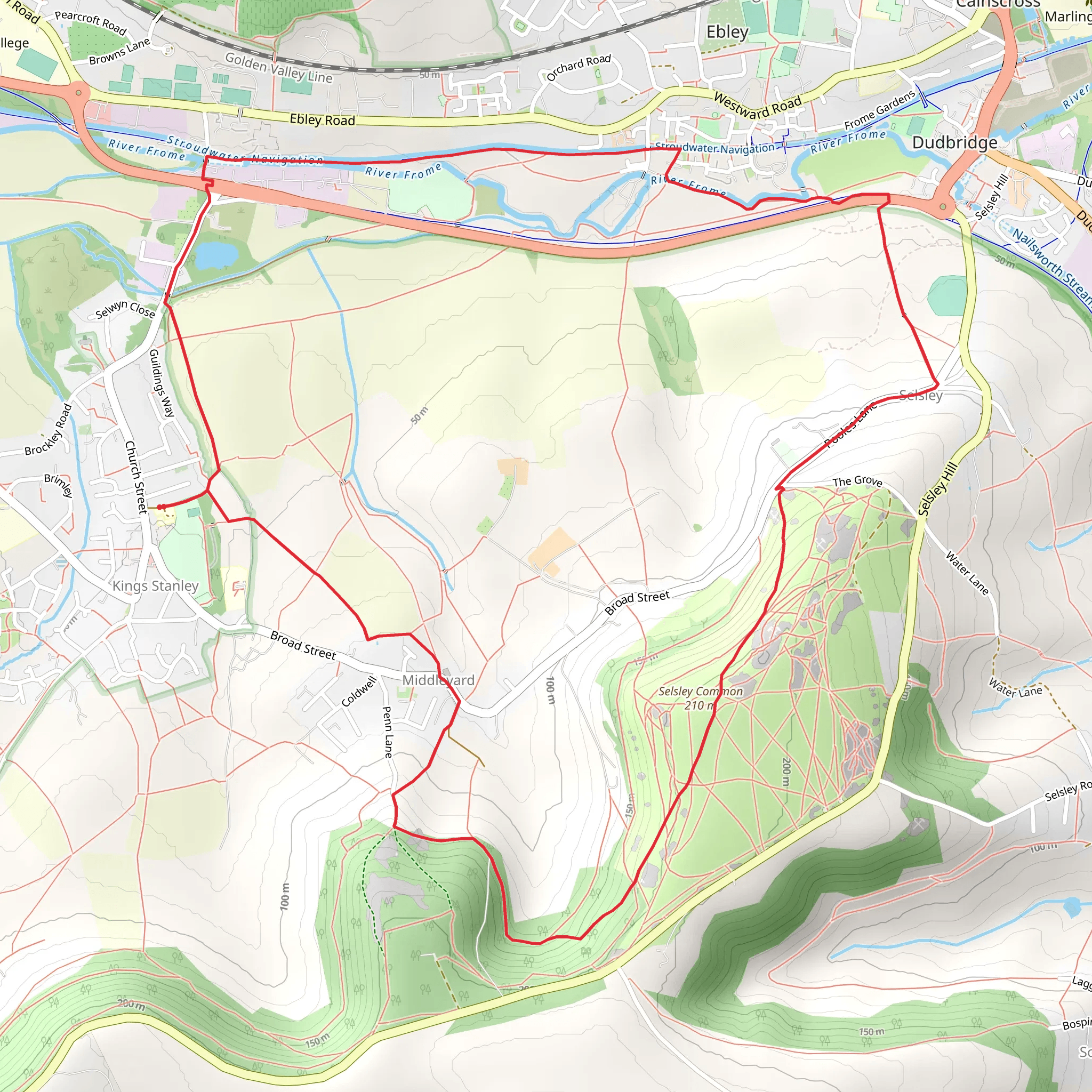 Commons and Canals - The Selsey Circuit mobile static map