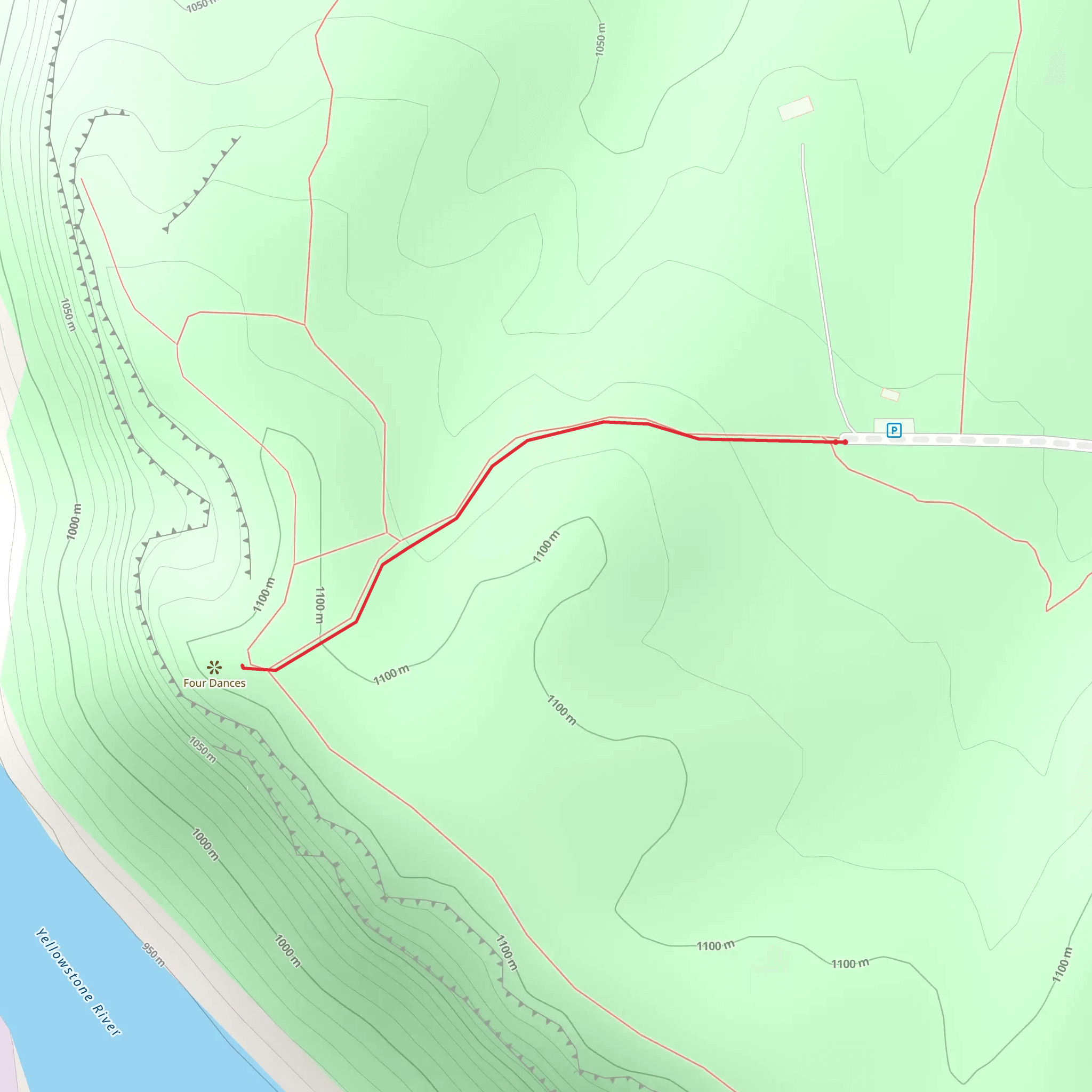 Yellowstone River View mobile static map