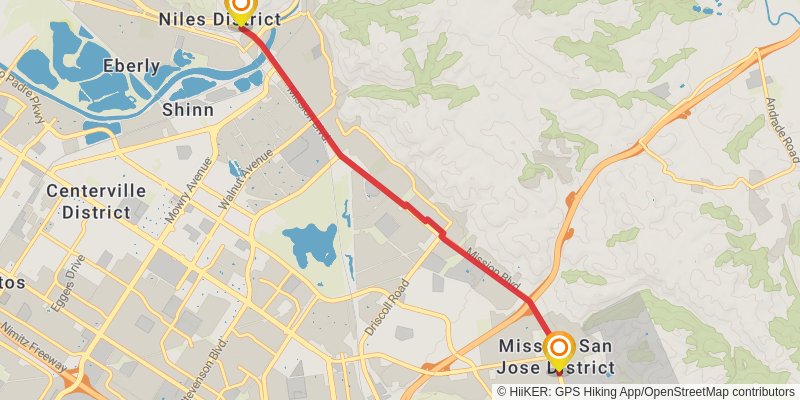 Bay Area Ridge Trail stage 31 Map