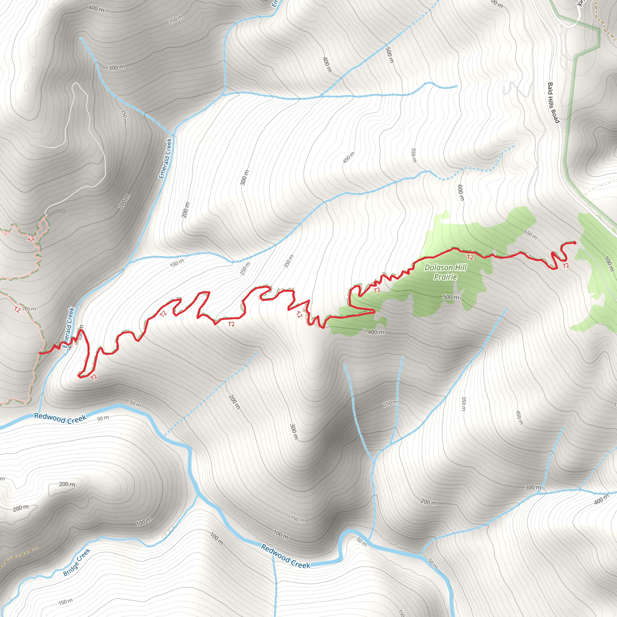 Dolason Prairie Trail mobile static map