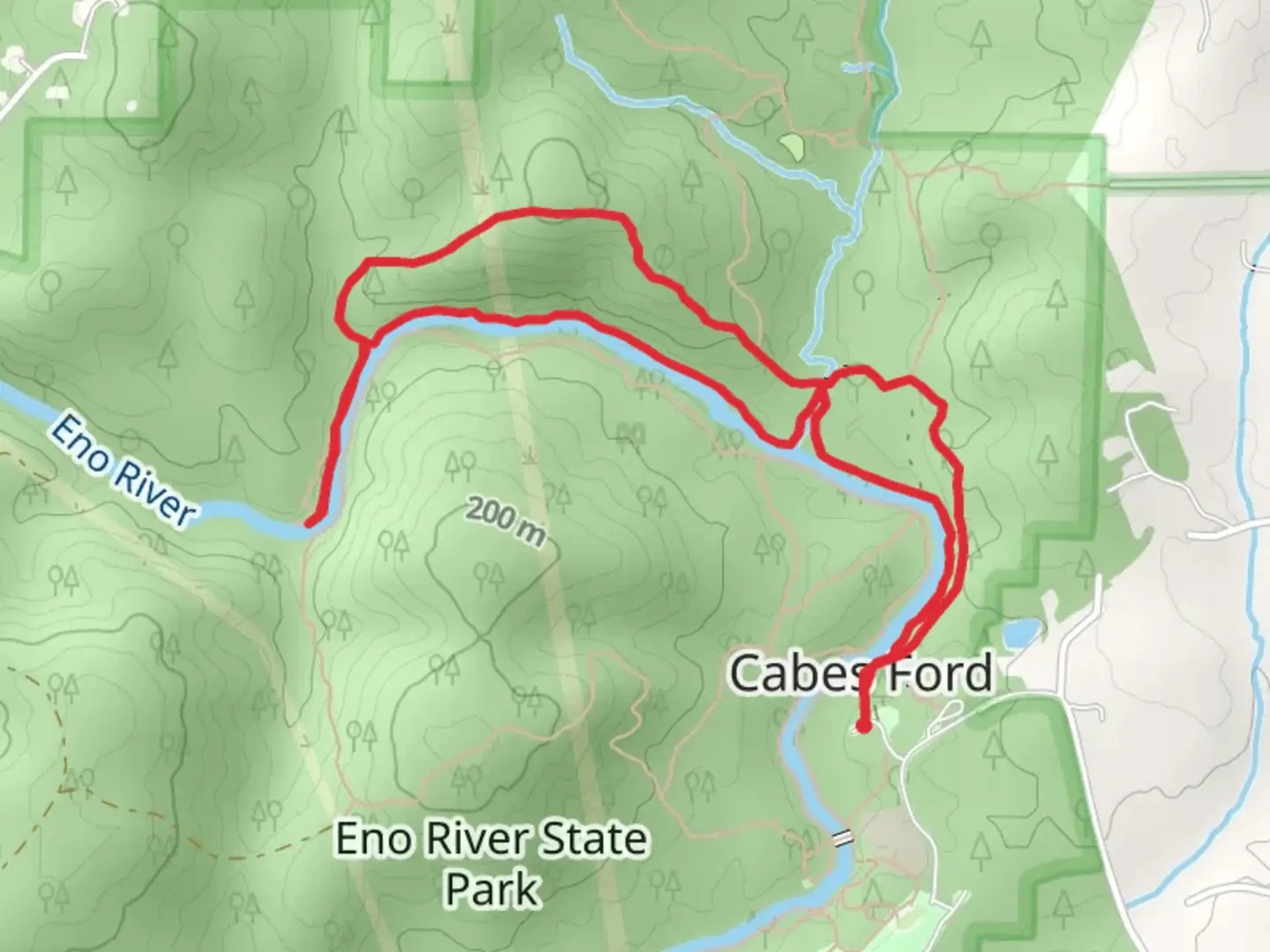 An image depicting the trail Holden's Mill Trail and its surrounding area.