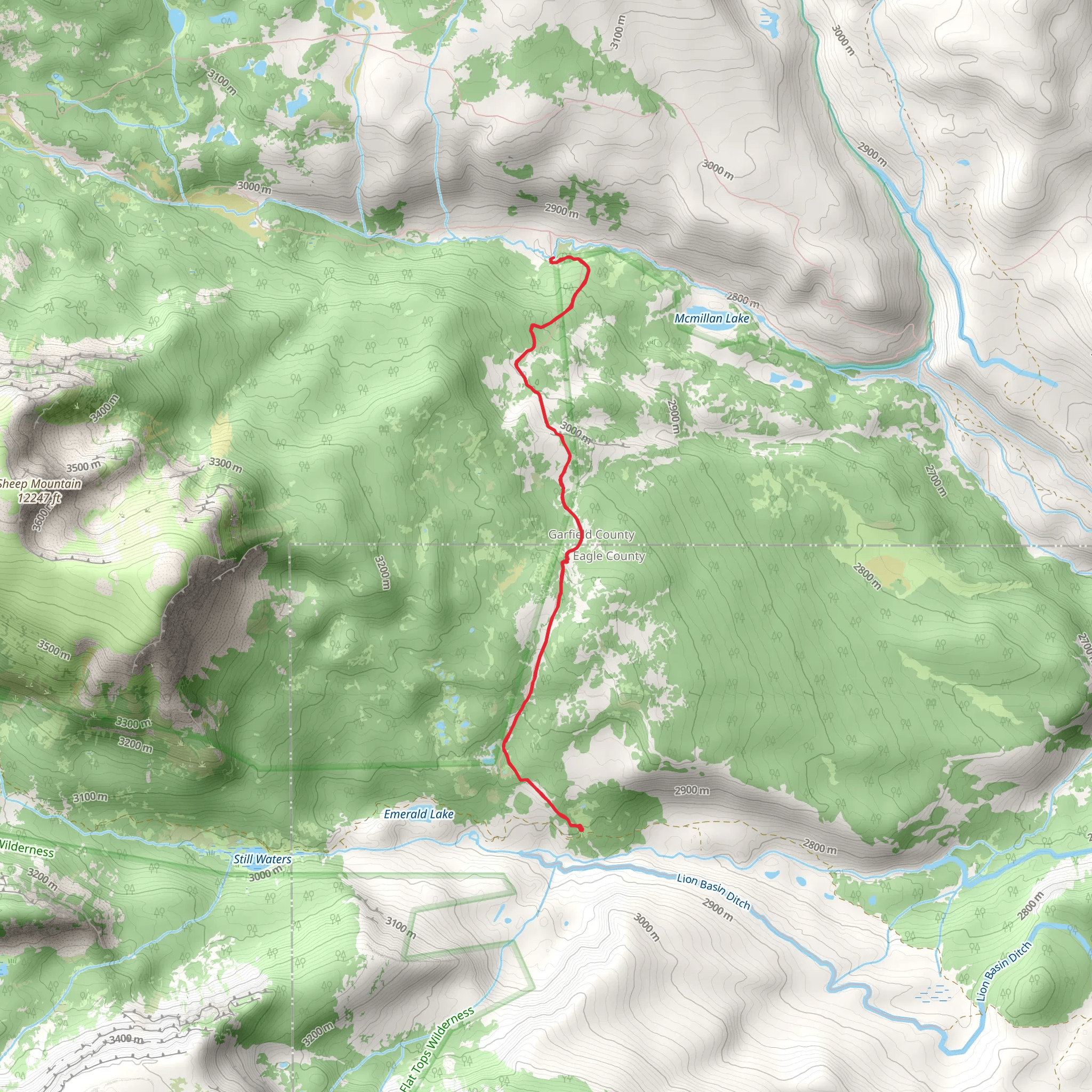 Roberts Trail mobile static map