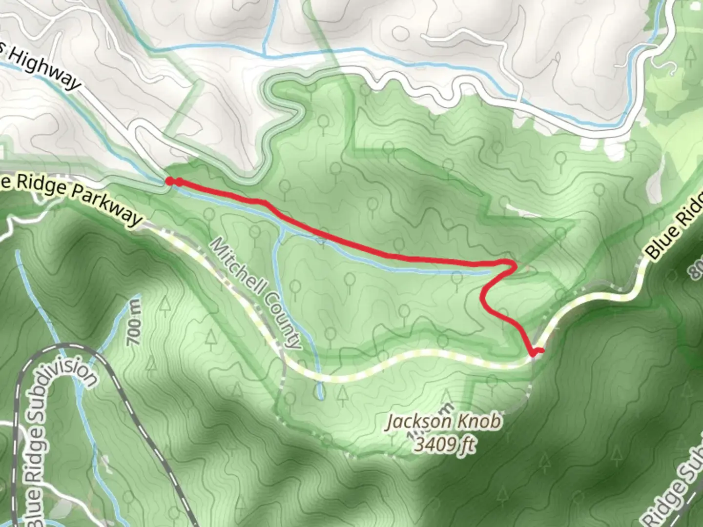 An image depicting the trail Rose Creek Trail and its surrounding area.