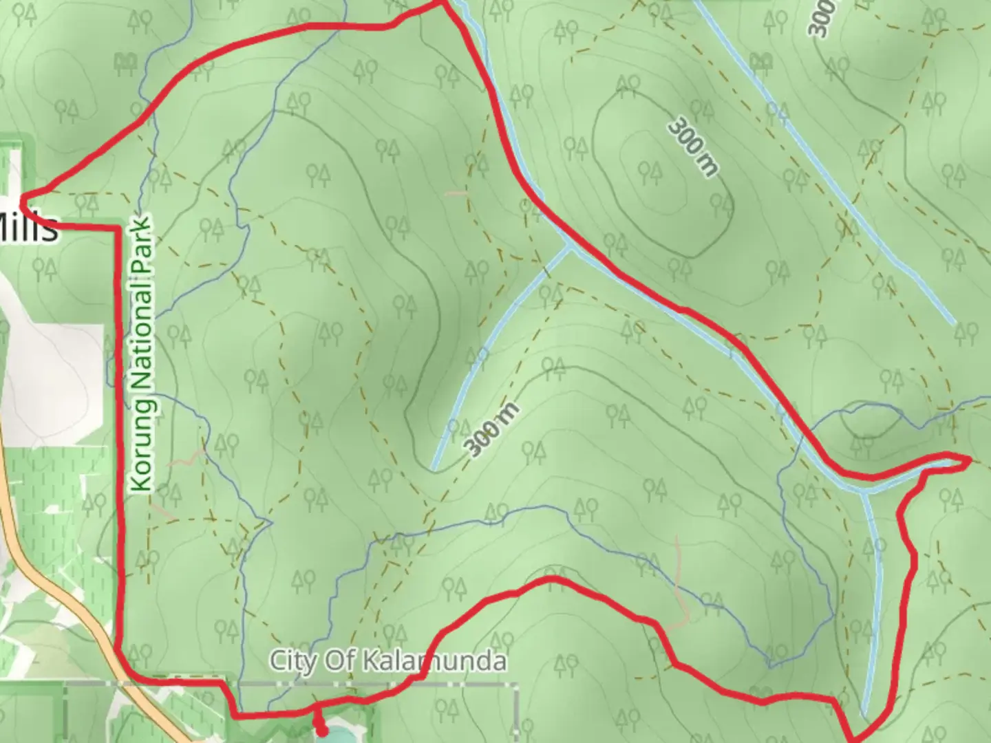 An image depicting the trail Munday Brook Walk and its surrounding area.