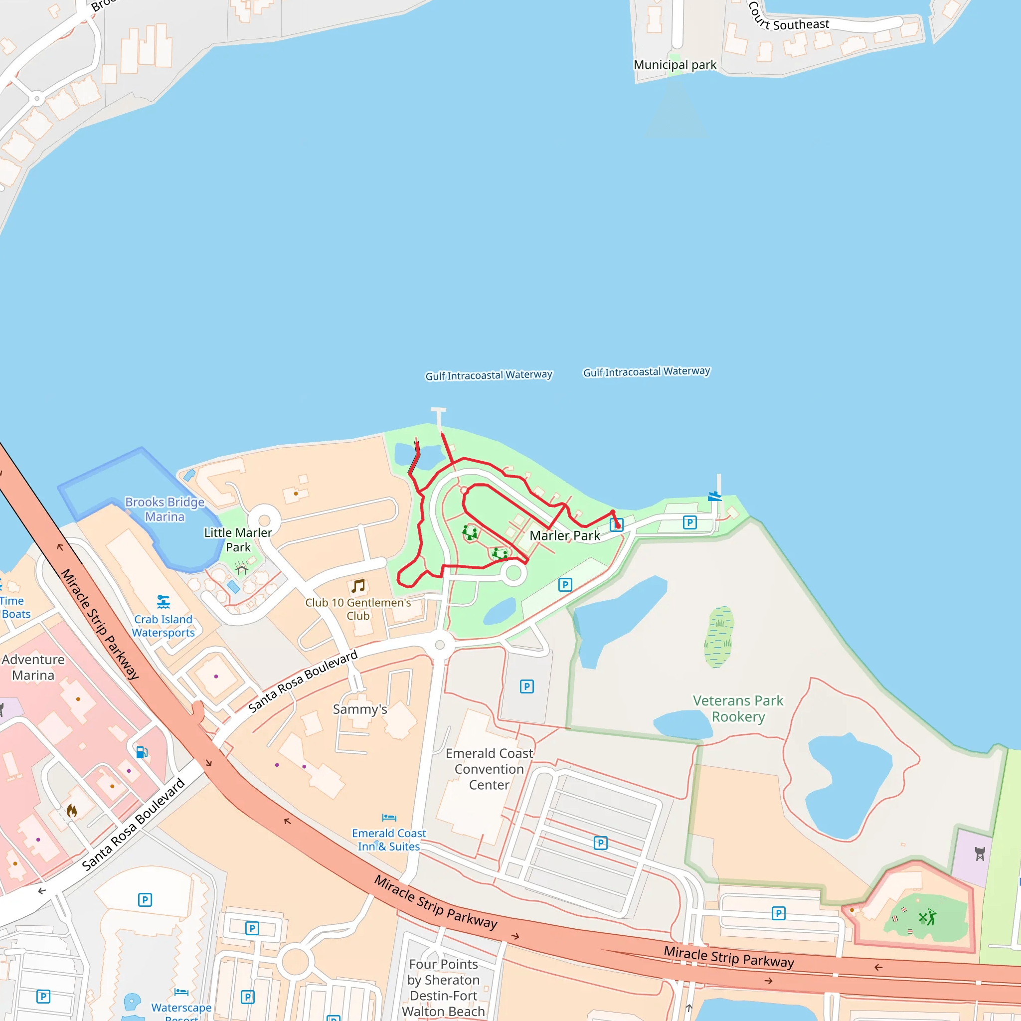 Marler Park Loop mobile static map