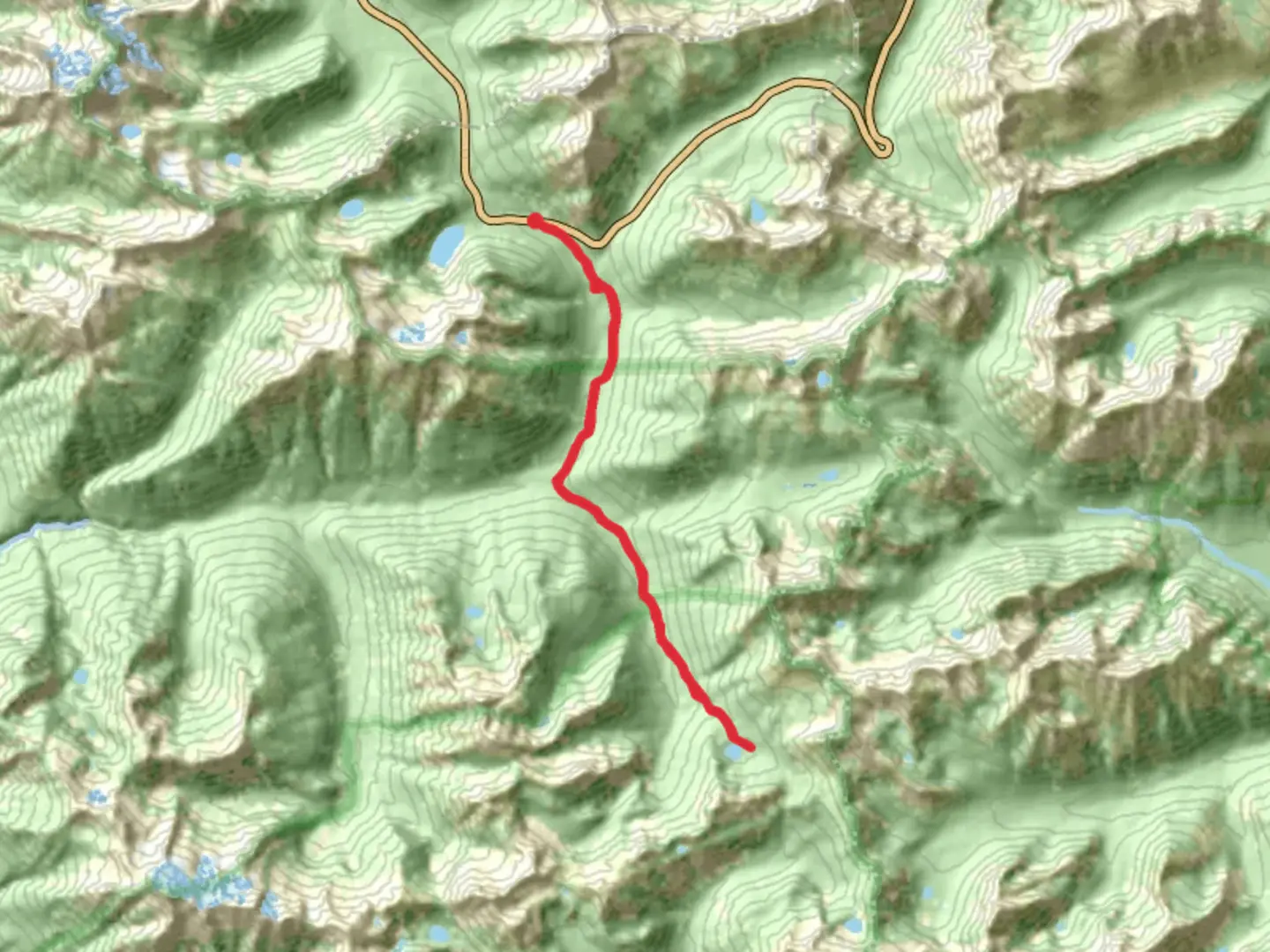 An image depicting the trail McAlester Lake via Pacific Crest Trail and its surrounding area.
